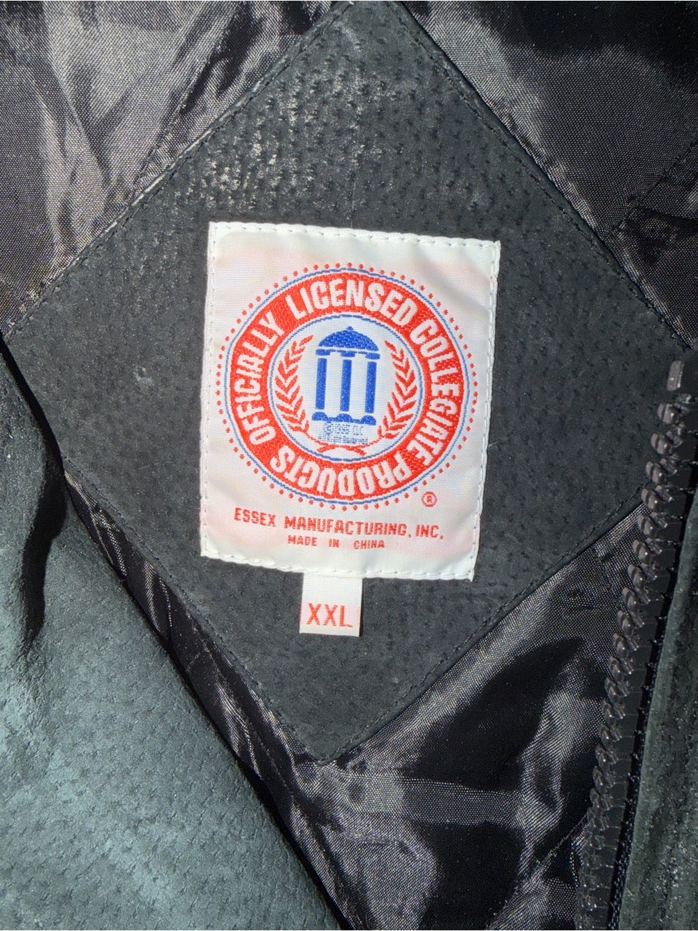 Vintage Essex Arkansas Razorbacks Suede Bomber Jacket XXL - Picture 11 of 11